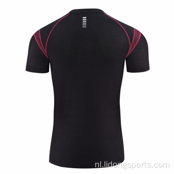 Fitness heren sportschool sport harddroogd shirt